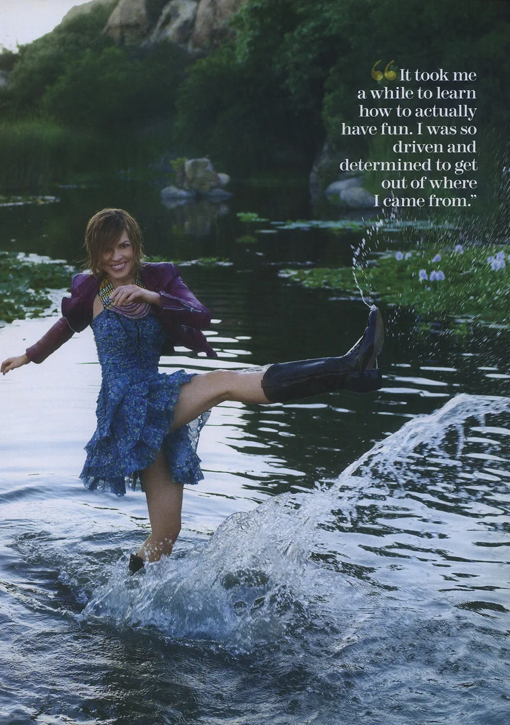 Marie Claire November 2009 - Hilary Swank